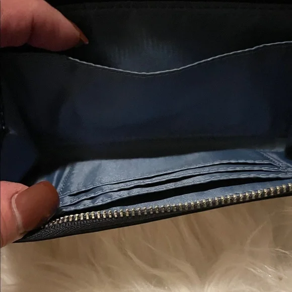 Vintage Coach Bleeker Multi-Colored Zip Slim Wallet/Wristlet - Picture 7 of 10